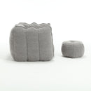 Soft Chenille Bean Bag Chair With High Resilient Foam