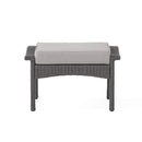 Honolulu - Modern Chat Set of 5 With Wicker - Gray / Silver