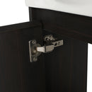 Modern Bathroom Vanity With Ceramic Basin, Wall Mounted Floating Sink Combo, Storage Cabinet