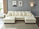 5 Seater Oversized Convertible L & U Shaped Couch