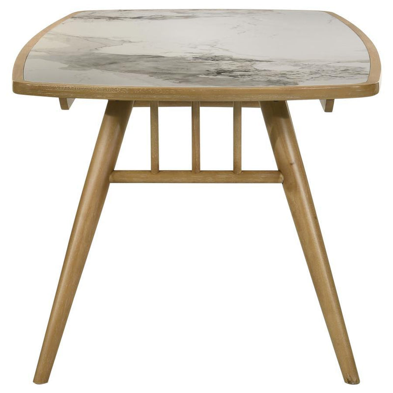 Croyden - 7 Piece Rectangular Dining Set - Gray / Weathered Natural