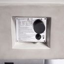 Propane Gas Fire Pit Table, 50000 Btu Rectangular Concrete Fire Pit For Outside Patio Deck Garden Backyard - Light Gray