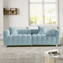 Modern 3 Seater Sofa With 2 Pillows