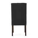 Sophisticated Tufted Dining Chair With High Back Design