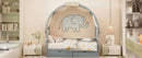 Bed With Arched Roof And 2 Drawers