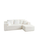 Modular Cloud Sectional Couch With L Shape Chaise, Deep Seat