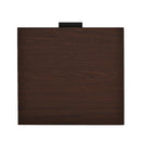 Modern Industrial Tall End Table With Drawer And Shelf - Walnut