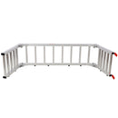 Ramp For Motorcycle / Lawn Mower / ATV, 2 In 1 Ramp And Tailgate Extender - Silver