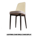 Modern Dining Chair With Cushions And Metal Legs