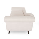 Auroral - Velvet Upholstered Chaise Lounge With Scrolled Arms And Tapered Legs