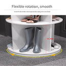 8 Tier Rotating Shoe Rack Tower, 360 Degree Spinning Shoe Organizer And Storage Carousel For Closet Or Entryway - White