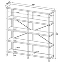 Analiese - 4-Shelf Double Bookshelf
