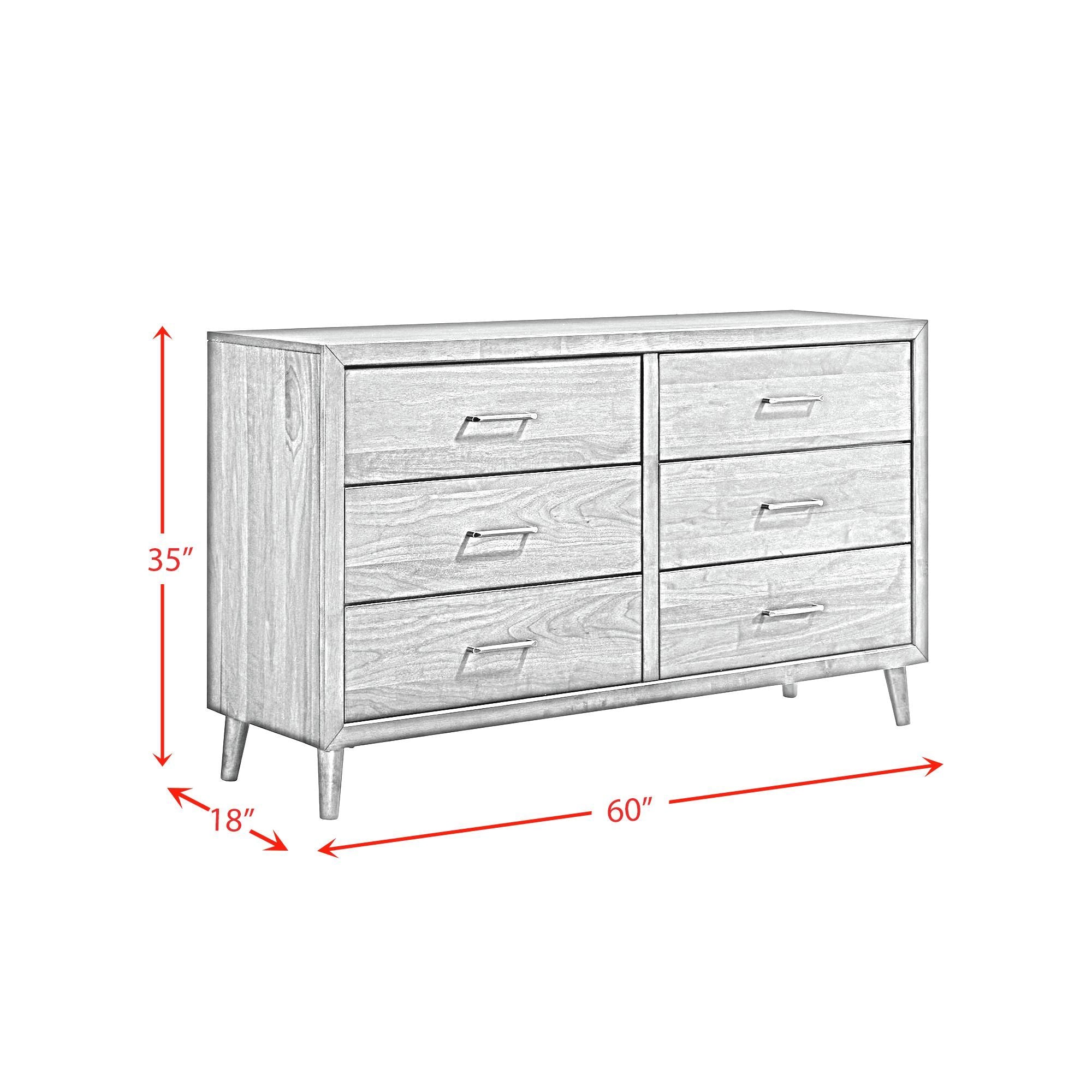 Malibu - 6-Drawer Dresser
