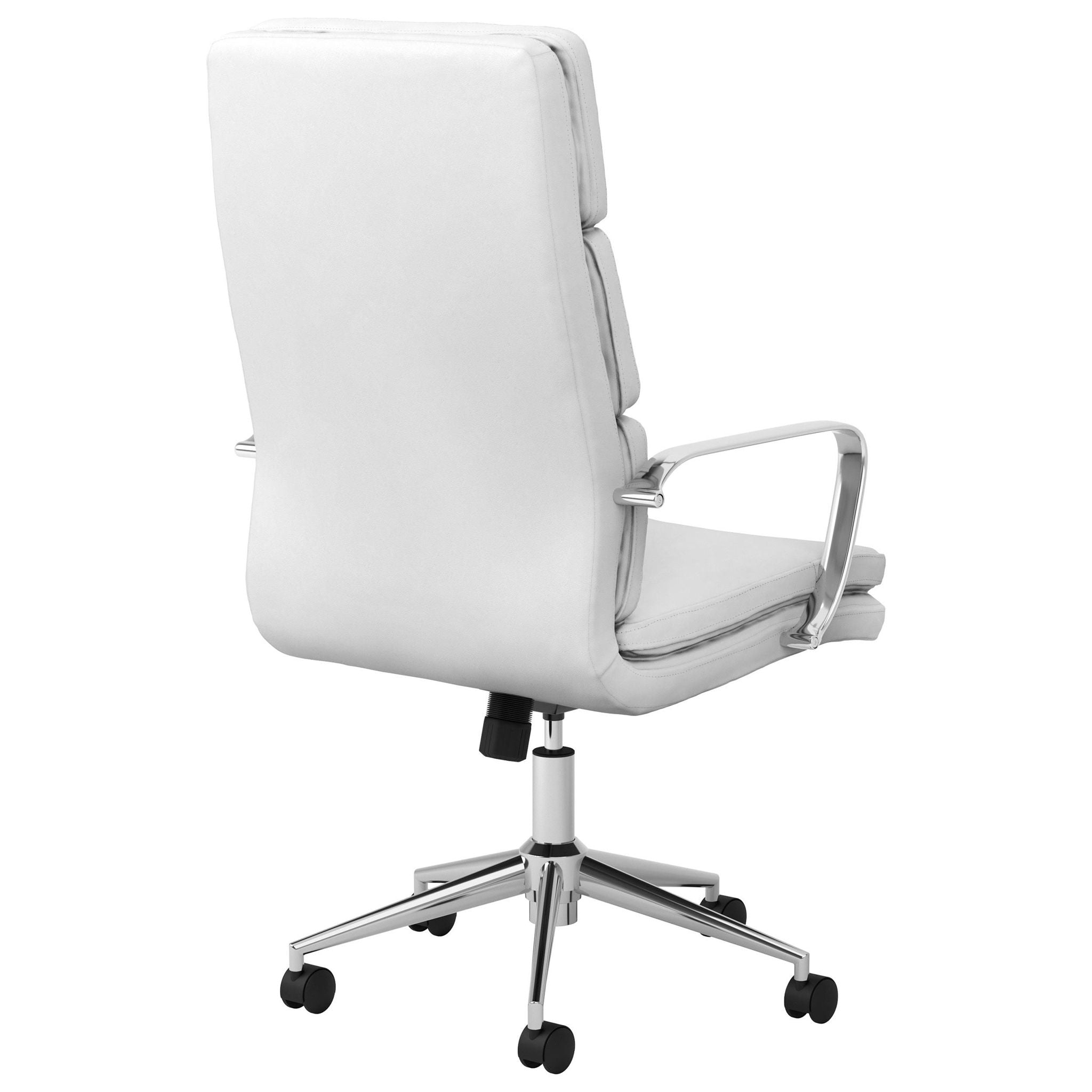 Ximena Upholstered Adjustable High Back Office Chair White