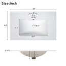 Elegant Bathroom Vanity With Ceramic Sink And Versatile Storage