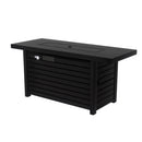 Outdoor Fire Pit Table & Lid - Black