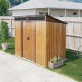 Outdoor Metal Storage Shed And Transparent Plate For Garden, Lawn