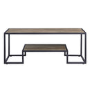 Idella - Coffee Table - Rustic Oak & Black