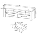 Elkton - 2-Drawer Engineered Wood 59" TV Stand