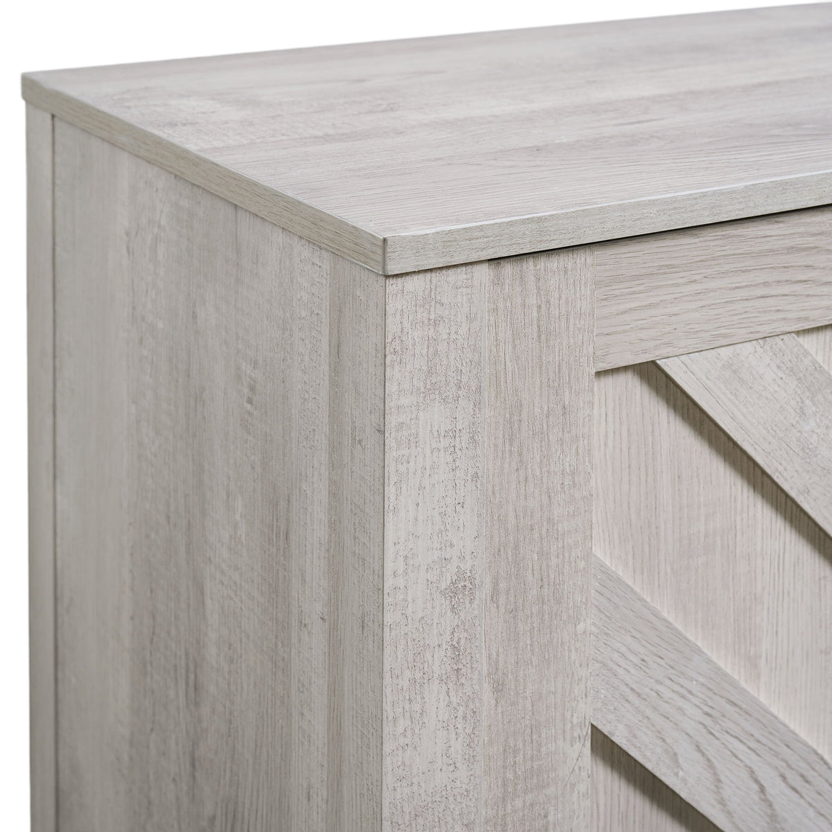 Eleanor Entertainment Unit With 82" TV Console in White by Elements International, view 7