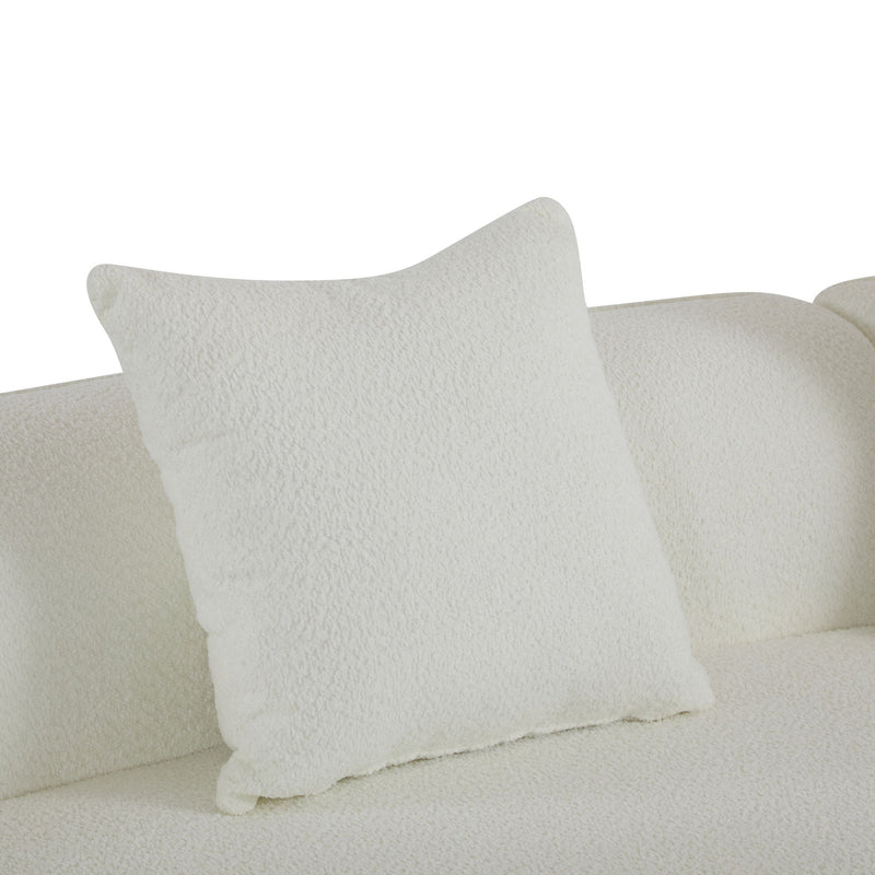Elegant Curved Sectional Sofa With Full Foam Comfort