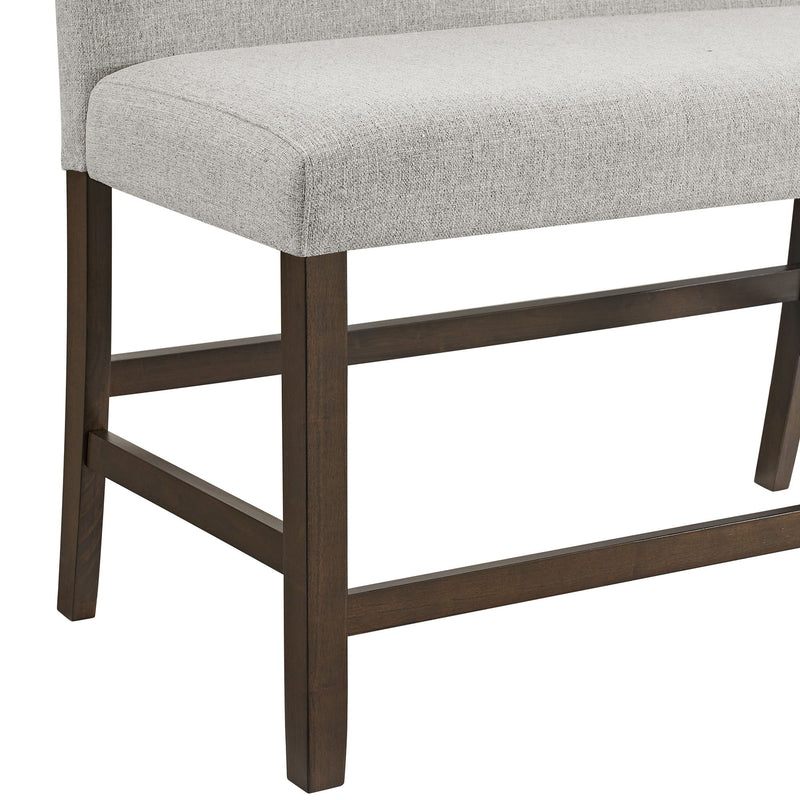 Seneca - Counter 3 Piece Corner Bench - Brown / Gray