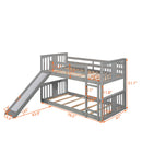 Bunk Bed With Convertible Ladder And Slide