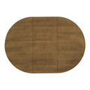 Topmax - 6 Piece Farmhouse Extendable Pedestal Dining Table Set With 18Inch Removable Leaf, Bench And 4 Ladder Back Dining Chairs