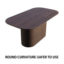 Modern Dining Table With Vertical Striped Legs