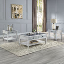 Katia - Coffee Table - Rustic Gray & Weathered White Finish - Atlantic Fine Furniture Inc