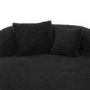 Modern Chaise Lounge Sofa Boneless Couch With Supportive Pillows