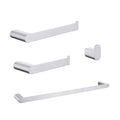 Modern Brushed Wall Mounted Bathroom Hardware Set With Robe Hook, Towel Rail, And Tissue Paper Holder