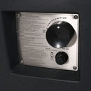 Outdoor Lightweight Concrete Square Fire Pit 40, 000 Btu With Built In Tank Storage - Dark Gray