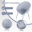 4 Pack Lounge Chair Set With Long Table