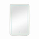 Rectangle Medicine Cabinet Mirror Bathroom Mirror With Storage Wall Mounted Medicine Mirror Cabinet With LED - Sliver