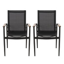 Barrister - Dining Chair (Set of 2) - Black / Natural