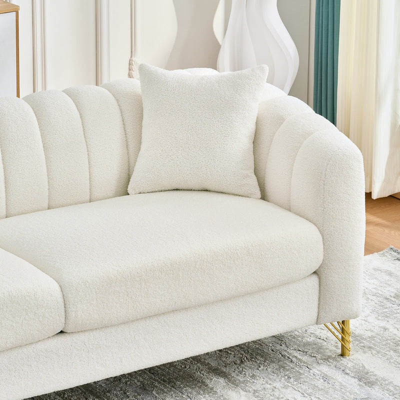 Loveseat Sofa For Living Room And Bedroom - Beige