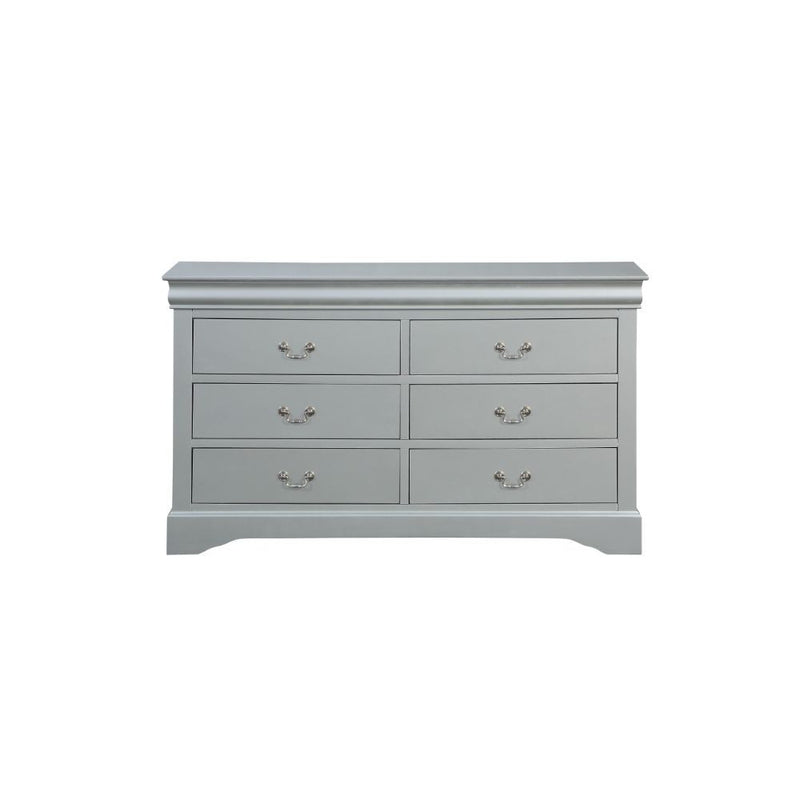 Bring casual elegance into your home with the Louis Phillipe dresser. This dresser is a piece that offers any bedroom a sophisticated look.