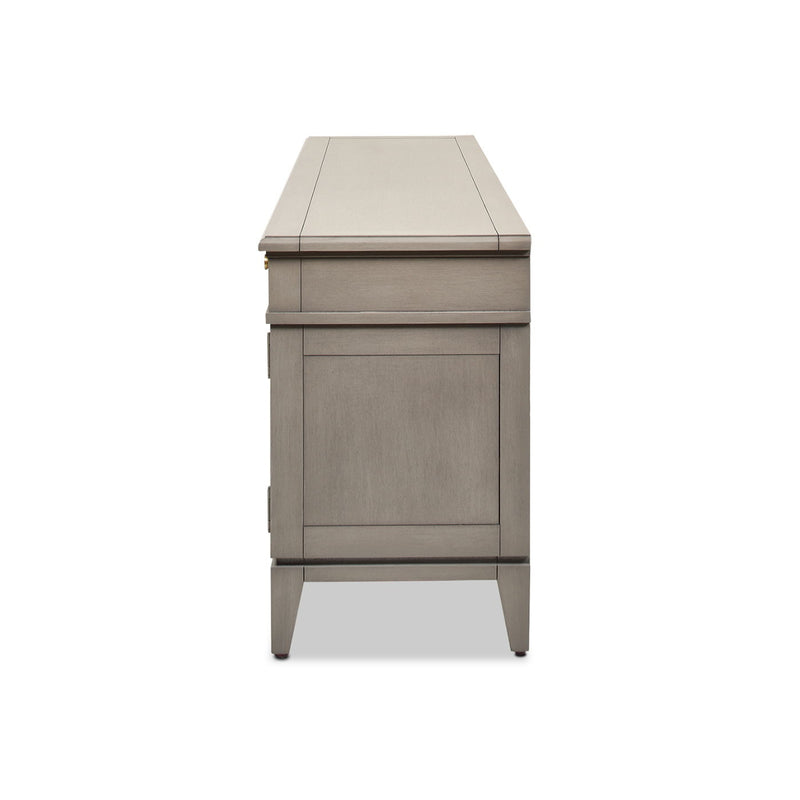 Dauphin - TV Stand Storage Display Console Table - Gray Cashmere