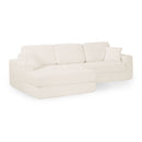 Modern Minimalist L Shape Modular Sectional Sofa, Corduroy Couch
