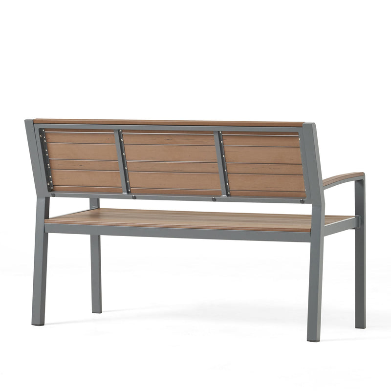 Davos - Bench - Gray / Brown