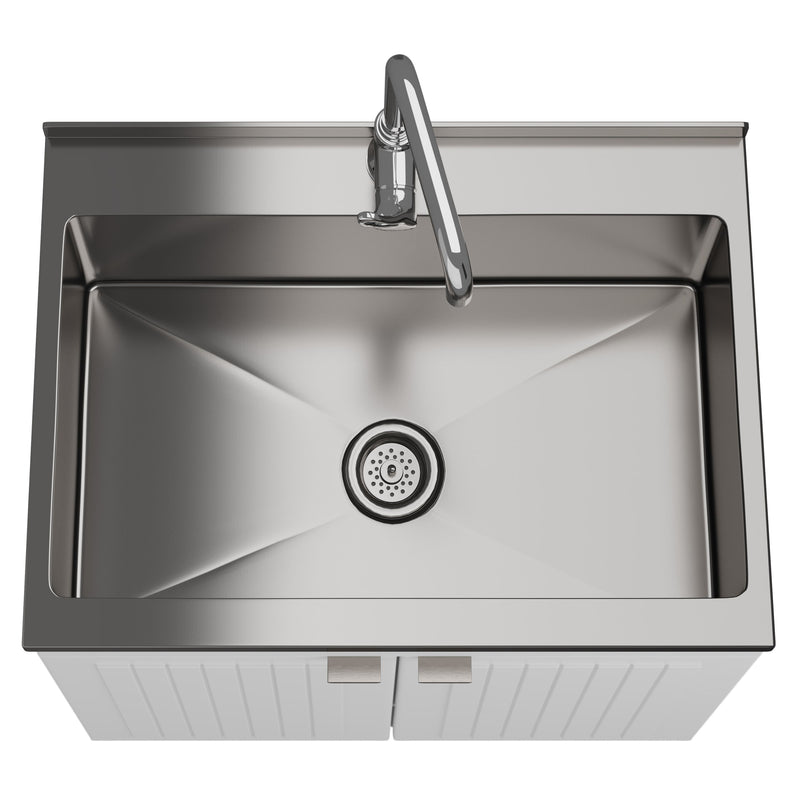 Murphy - Laundry Cabinet & Faucet And Stainless Steel Sink