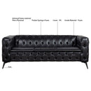 Square Arm Removable Cushion 3 Seater Sofa
