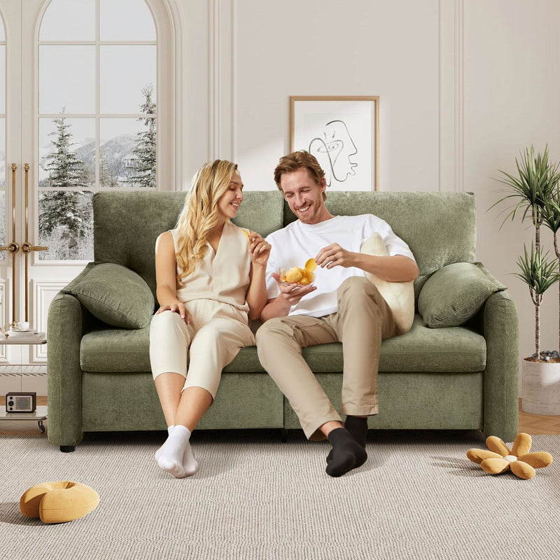 Modern Minimalist Down Filled Sofa