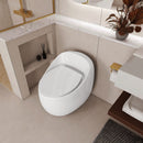 Modern Egg Shape Toilet 1.28 Gpf Single Flush Ceramic
