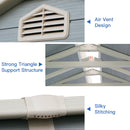 4X6Ft Resin Outdoor Storage Shed Kit-Perfect To Store Patio Furniture - Gray