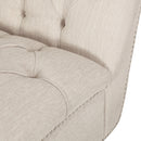 Chaise Lounge With Button Tufted Diamon Stitch