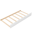 Twin over Pull-out Bunk Bed with Trundle, White