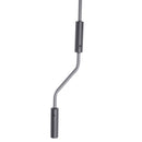 Manual Retractable Patio Awning, UV Resistant Polyester Sun Shade With No Drill Installation