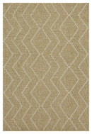 Earth - 5'3" X 7'3" Indoor, Outdoor Area Rug - Jute / White